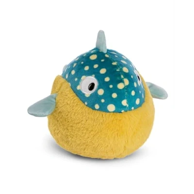 Afbeelding van Volker pluche knuffeldier, 20 cm, blauw, zacht en duurzaam, schattig dier om te knuffelen, spelen, voor kinderen volwassenen, geweldig cadeau idee