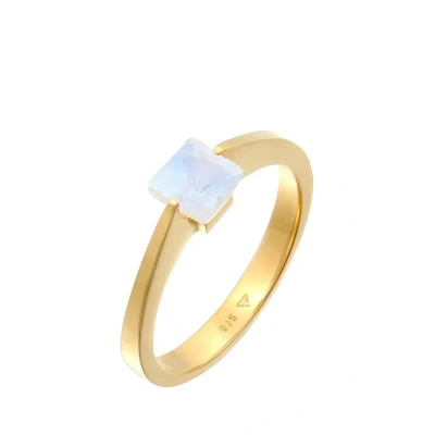 Afbeelding van Elli Basic Ring goldcoloured, Dames, Maat: 54, Gold coloured