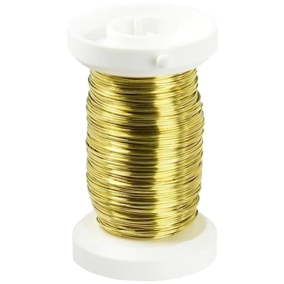 Afbeelding van Glorex 6 2220 089 Gold draad met koperen kern, 0,4 mm, ca. 40 m op spoel voor 3D printer RepRap