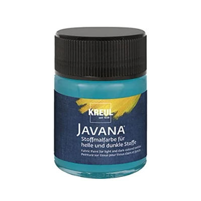 Afbeelding van Javana turquoise textielverf 50ml Voor licht en donker gekleurd textiel