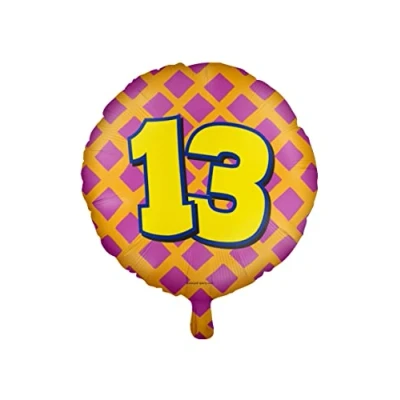 Afbeelding van Helium ballon 13 jaar party 45cm
