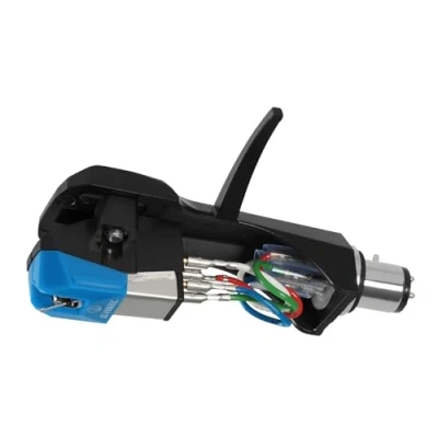 Image de Audio Technica AT VM95C/H Headshell/Dual Moving Magnet Cartridge Kit (Black/Blue)