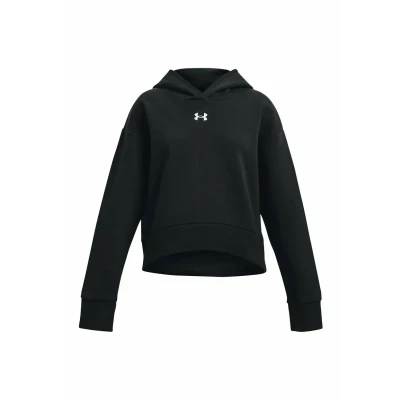 Afbeelding van Under Armour Rival CROP Hoodie Black voor kinderen, Maat: 128/134,