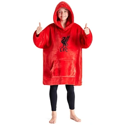 Afbeelding van Liverpool F.C. Oversize hoodie voor jongens, voetbalcadeau kinderen, Rood