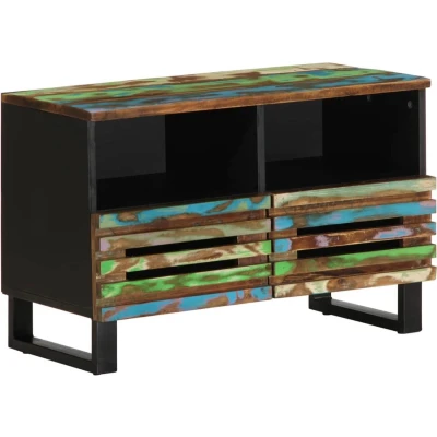 Afbeelding van Tv meubel 70x34x46 cm massief acaciahout
