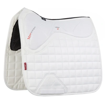 Image de LeMieux Tapis de Selle X Grip Twin Square EuroJump Blanc L (Full)