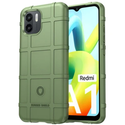 Afbeelding van iMoshion Hoesje Geschikt voor Xiaomi Redmi A2 / A1 Siliconen Rugged Shield Backcover Groen