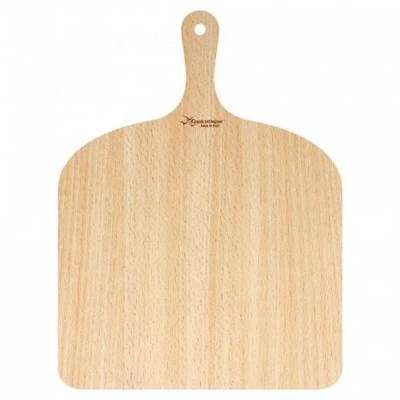 Afbeelding van Pizzaplank hout met handvat 30x41,5cm