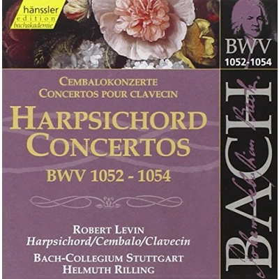 Afbeelding van Robert Levin, Bach Collegium Stuttgart, Helmuth Rilling J.S. Bach: Harpsichord Concertos Bwv 1052 1054 (CD)