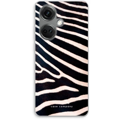 Afbeelding van Case Company® hoesje geschikt voor OnePlus Nord CE 3 Zebra Soft Cover Telefoonhoesje Bescherming aan alle Kanten en Schermrand