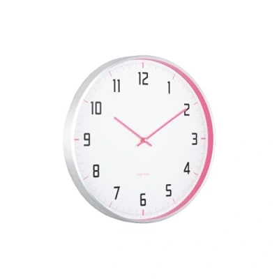 Afbeelding van Karlsson Wandklok Sporty Roze Ø40cm Scandinavisch