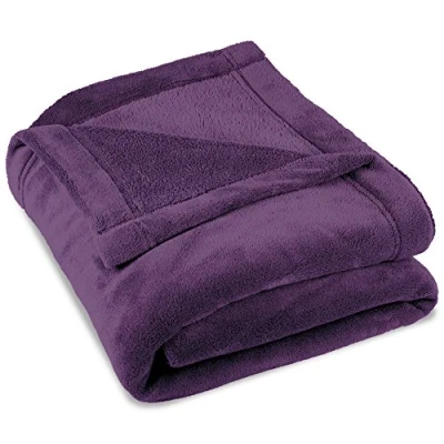 Afbeelding van CelinaTex Zachte deken, XXL, 220 x 240 cm, paars, warme bankdeken, woonkamer, zacht, microvezel, fleece, Oeko Tex Montreal