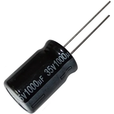 Afbeelding van AERZETIX: 10 radiale elektrolytische condensatoren 1000µF ± 20% 35 V THT 105 C 2000 h Ø 12,5 x 20 mm
