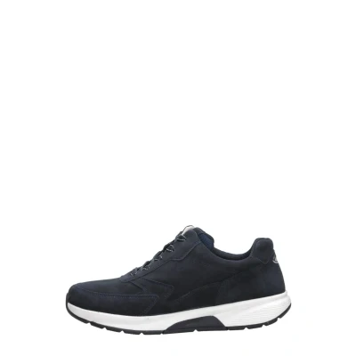 Afbeelding van Gabor Rollingsoft Sneakers laag, Dames, Maat: 35, Blauw Leer en textiel