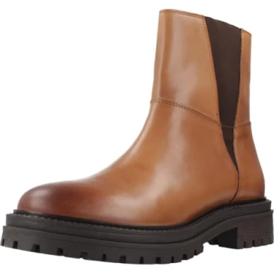 Afbeelding van Geox Iridea Enkellaarsjes Cognac 35