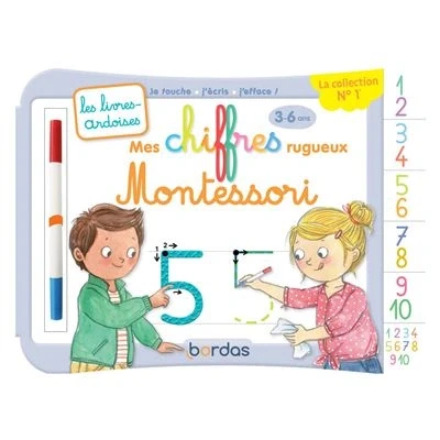 Image de Les livres ardoises Mes chiffres rugueux Montessori