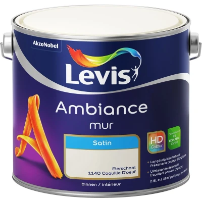 Afbeelding van Levis Ambiance Muurverf Satin Eierschaal 2.5L
