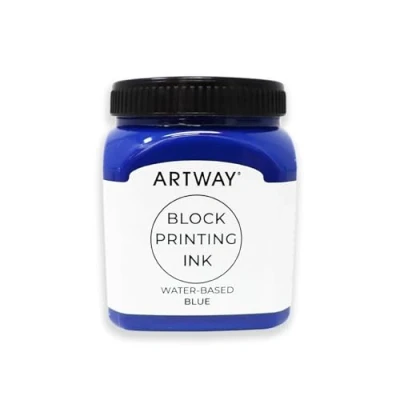 Afbeelding van Artway Hoogwaardige blokinkt 250 ml blauw ideaal voor reliëf, blok en lino afdrukken