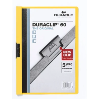 Afbeelding van Durable 220904 Klemmap Duraclip Original 30 (voor 1 vellen A4), 25 stuks, geel