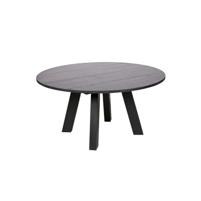 Afbeelding van Rhonda eettafel XL ø150 cm eiken blacknight