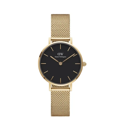 Afbeelding van Daniel Wellington Evergold damespolshorloge, analoog, Japans, kwarts, 36 mm, Goud/Zwart, 36mm, S