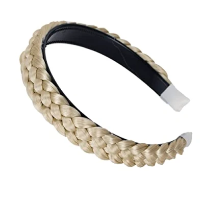 Afbeelding van PRETTYSHOP Haarband Met Vlecht Haarstukje Haarlint Lichtblonde HR4