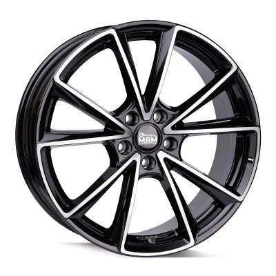 Afbeelding van MAM 5 gat 20duim 112mm lichtmetalen Velg A5 zwart vooraan gepolijst MAMA58520511245BFP