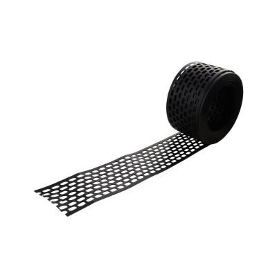 Afbeelding van Ventilatieprofiel PVC zwart 50 mm Rol 5m