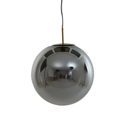 Afbeelding van Medina hanglamp Ø48 cm smoke glas/antiek brons