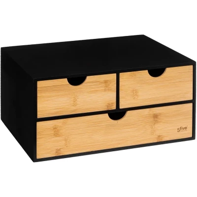 Afbeelding van 5Five kantoor organizer ladeblok 3 lades 32 x 25 16 cm hout