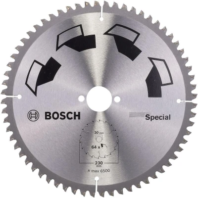 Afbeelding van Bosch Accessories Special 2609256894 Hardmetaal cirkelzaagblad 230 x 30 mm Aantal tanden: 64 1 stuk(s)
