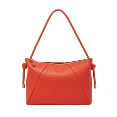 Afbeelding van FOSSIL Leren Schoudertas Willa Leather Shoulder Bag Flash Rood