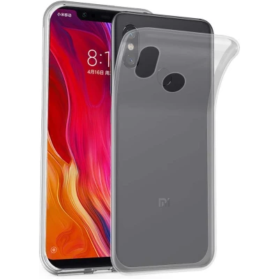 Afbeelding van Cadorabo Hoesje geschikt voor Xiaomi Mi 8 in VOLLEDIG TRANSPARANT Beschermhoes gemaakt van flexibel TPU Silicone Case Cover