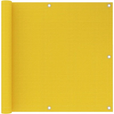 Afbeelding van Balkonscherm 90x500 cm HDPE geel