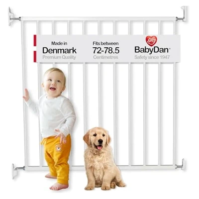 Afbeelding van BabyDan Basic Aalborg veiligheidshek van FSC gecertificeerd beukenhout, 71,5 cm 78,5