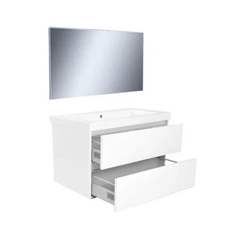 Afbeelding van Wiesbaden Vision meubelset (incl. spiegel) 80 cm wit