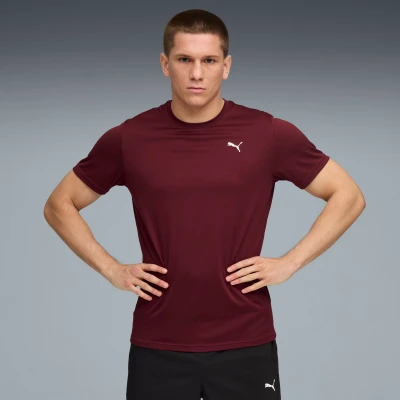 Image de PUMA TAD ESSENTIALS Solid Cat Tee Men, Vêtements, Ruby Shimmer, XL