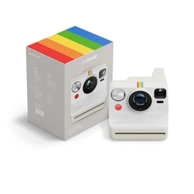 Image de Appareil photo instantané Polaroid Now Génération 3 Blanc Galet
