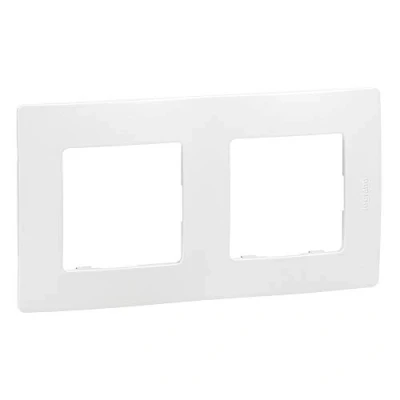 Afbeelding van Legrand 665002 frame met 2 elementen wit Niloe ref. 6560810102