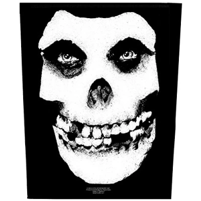 Afbeelding van Misfits Face Skull Rugpatch Zwart