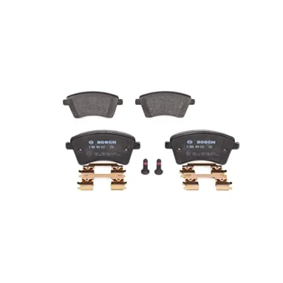 Afbeelding van BOSCH 0 986 494 612 Remblokkenset Low Metallic Met montagehandleiding, anti kreukplaat, schroeven RENAULT: Kangoo II Express