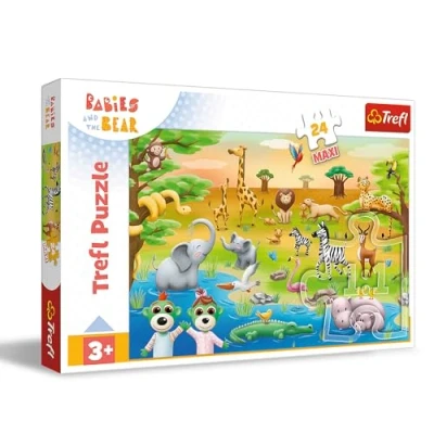 Afbeelding van Trefl Maxi Puzzel Baby&#039;s &amp; Beertje (24 onderdelen)