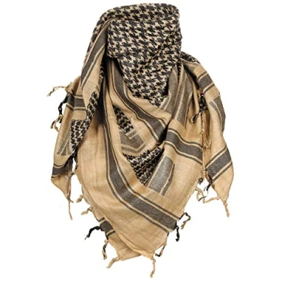 Afbeelding van MFH Shemagh PLO Sjaal Arafat Zand/Zwart