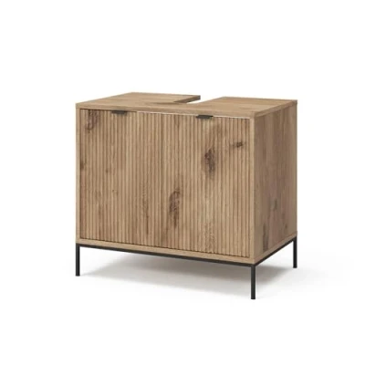 Afbeelding van Vicco ElizaWastafelonderbouw 70 x 63 cm met 2 deuren Viking Eik