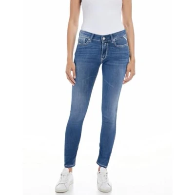 Afbeelding van Replay New Luz Pants Jeans Dames Broek Blauw Maat 26/32
