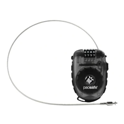 Afbeelding van PacSafe Retractasafe 250 Kabelslot Kleurloos Beveiliging Koffers, Rugzakken &amp; Tassen