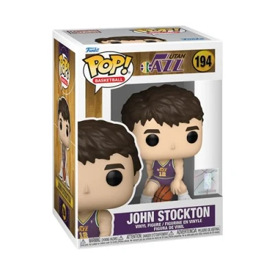 Afbeelding van Funko Pop! NBA: Jazz RS John Stockton Vinyl Figuur om te verzamelen Cadeau idee Officiële Producten Speelgoed voor Kinderen en Volwassenen Sportfans