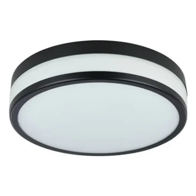 Afbeelding van EGLO LED Palermo Plafondlamp Ø 30 cm ZwartWit Badkamer
