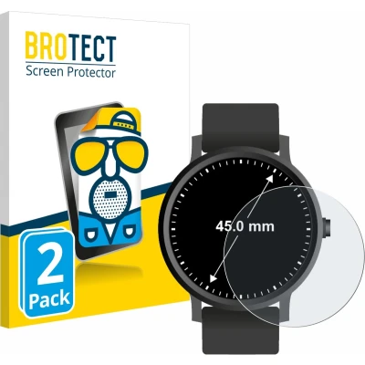 Afbeelding van BROTECT Screenprotector voor Horloges (Rond, ø: 45 mm) Folie Beschermfolie matte (2 Stuks)