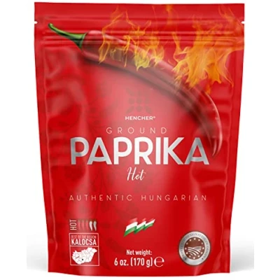 Afbeelding van HENCHER Rozenpeper (rood, 170 g), Hongaarse peper van kalocsa (Hongarije), kruiden in hersluitbare aromazak